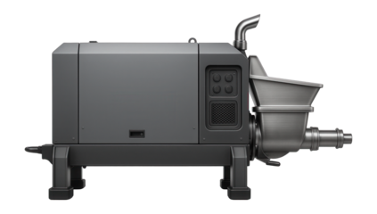 Diesel-powered concrete pump with a high-capacity output, tailored for infrastructure projects such as bridges and highways.