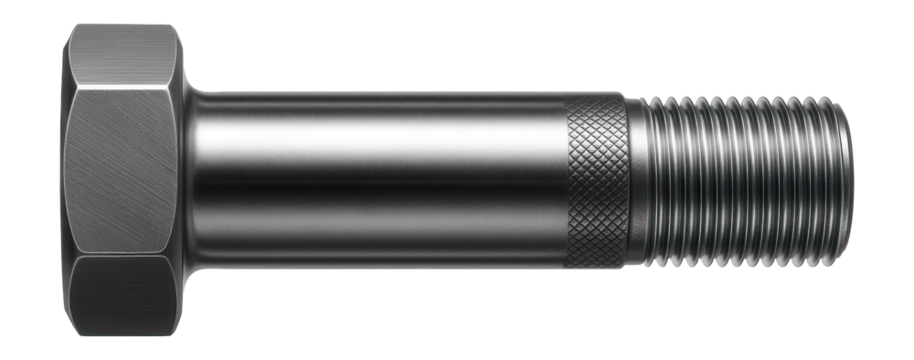 Large diameter anchor rivet with a hexagonal head for heavy-duty applications in bridge construction.