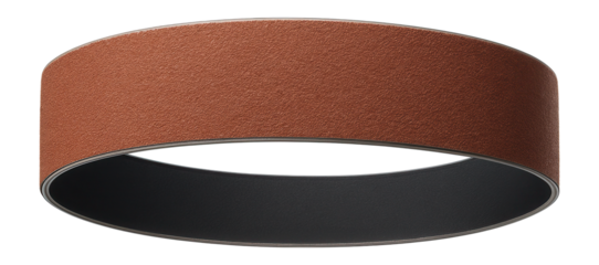 Ceramic abrasive belt for high-temperature applications in industrial settings.