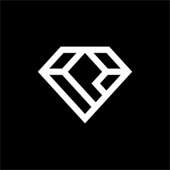 A sleek, modern logo where the letter P is seamlessly integrated into an elegant diamond. Its geometric lines create a futuristic, sophisticated, and premium symbol.
