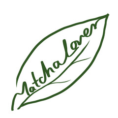 Matcha Green Tea Line Art Collection, Hand-drawn Healthy Lifestyle Set