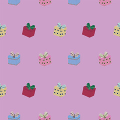 Naklejka premium pink festive holiday background for wrapping paper, textile, packaging, winter decor