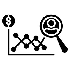 Competitor glyph icon