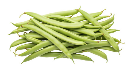 Isolated Green Beans Pile
