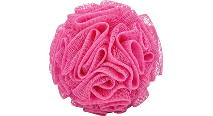 Isolated Pink bath puff