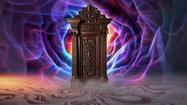 The door to imagination The door to imagination. Symbolic abstract mental