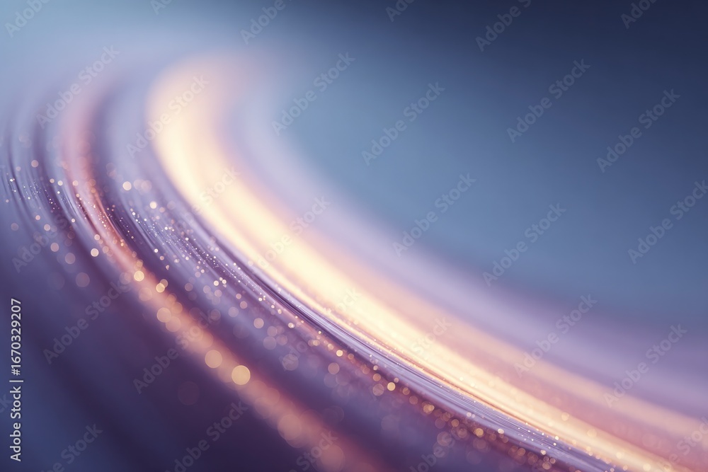 Poster soft curves and shimmering light create an ethereal atmosphere w