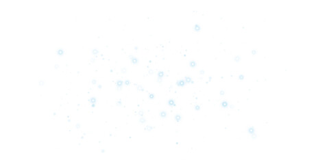 Blue Sparkles with Shimmering Dust and Glowing Light Effect
