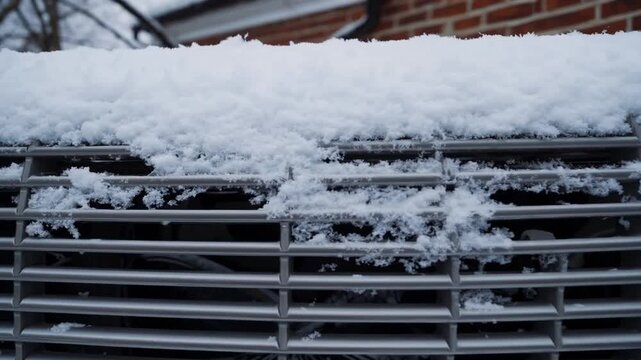 Domestic climate control system outfitted with safeguard and wintry precipitation
