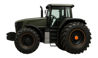 Obraz premium High-capacity tractor with reinforced chassis and multiple storage compartments