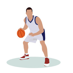 men playing basketball. Basketball player.