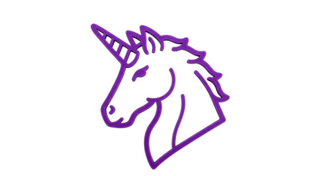 Isolated Unicorn Head - Powered by Adobe