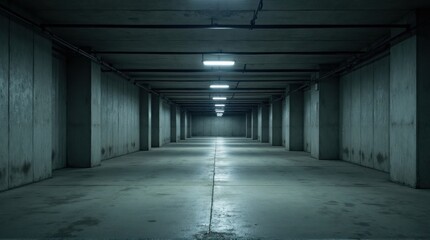 underground parking of the mall