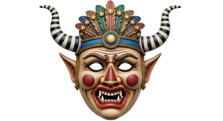 Isolated Demon Mask