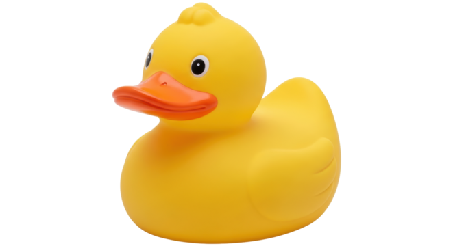 Isolated Yellow Rubber Duck