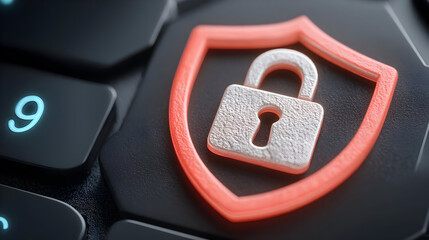 firewall being breached by neon blue data spikes representing a system intrusion