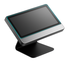 Compact desktop timetable display with adjustable angle stand