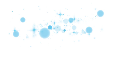 Blue Transparent Bokeh Light Background with Soft Blur and Holiday Sparkle for Elegant Abstract Design