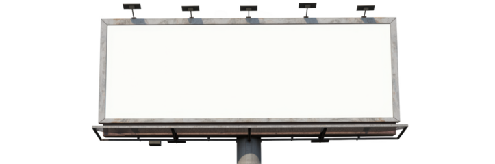 Empty billboard advertising space urban setting blank canvas promotional display outdoor advertising marketing opportunity large sign