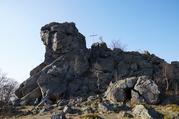 Bruchhausener Steine bei Olsberg, Sauerland, HSK, 2025 Felsformation 