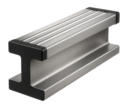 Stainless steel H-profile rail for corrosion-resistant structures in a chemical processing plant