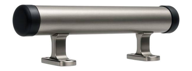 Titanium alloy round profile rail for lightweight support in a maritime environment