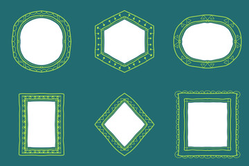 Decorative Hand Drawn Border Set