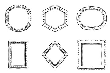 Decorative Hand Drawn Border Set