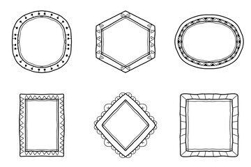 Decorative Hand Drawn Border Set