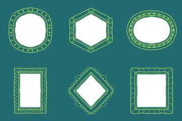 Decorative Hand Drawn Border Set