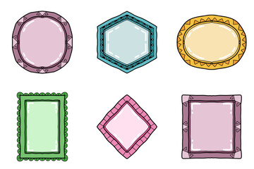 Decorative Hand Drawn Border Set