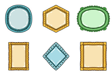 Decorative Hand Drawn Border Set