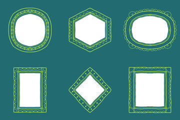 Decorative Hand Drawn Border Set