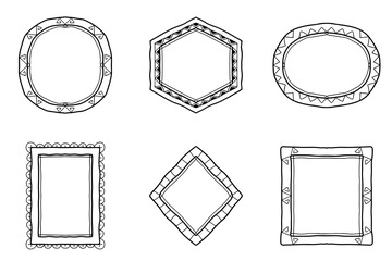 Decorative Hand Drawn Border Set