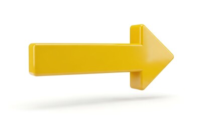 3D Yellow Arrow