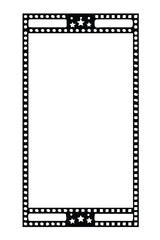 Fototapeta premium Retro Cinema Poster Template. Vector Movie Night Frame with Popcorn and Film Reel Graphics