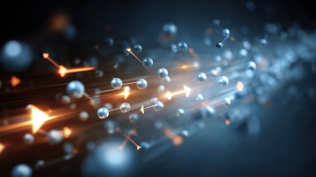 Sodium-Ion Batteries. infographic-style image showing sodium ions moving between anode and cathode, bright glowing arrows, metallic and blue tones, abstract tech background
