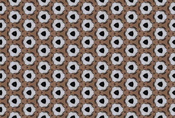 Seamless Fabric Tile Decoration Cloth Digital Texture Endless Perspective Shape Art Wallpaper Fashion Background Symmetric Visual Luxury Interior Geometric Textile Graphic Design Template Pattern.