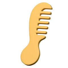 Comb  3D icon on transparent background