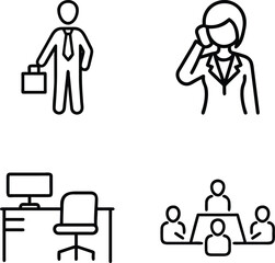 Business and Professional Life Icon Set