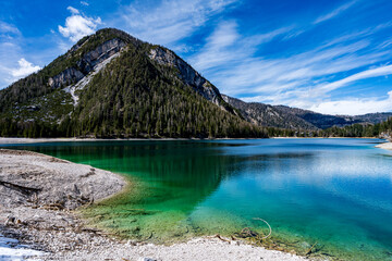 Pragser Wildsee ist ein Bergsee im Pragser Tal in der S?dtiroler Gemeinde Prags