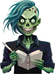 Punk Rock Zombie Student