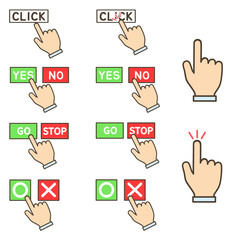 클릭하는 손가락