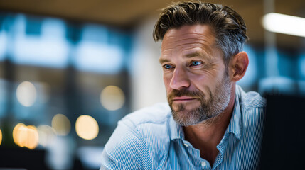 portrait of a handsome business man