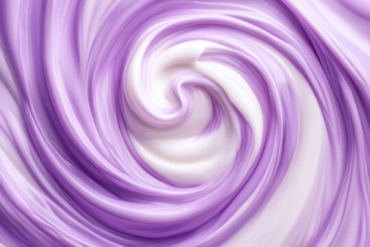 Swirling purple and white creamy texture background