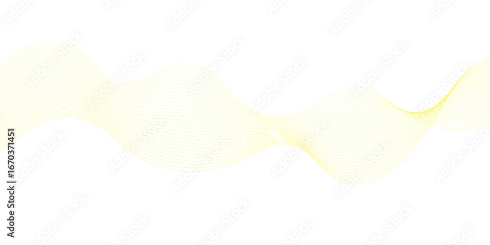 Aufkleber abstract technology lines on white background. undulate grey wave swirl, frequency sound wave, twist