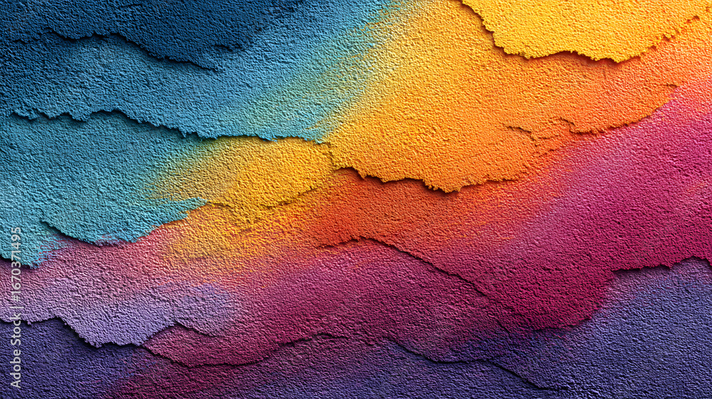 Poster vibrant color gradient with subtle grain texture, moern abstract background fo design projects