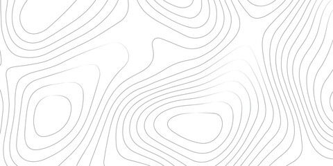 Abstract modern topographic map background with geographic elevation contour lines white paper texture and wavy design for mapping art
