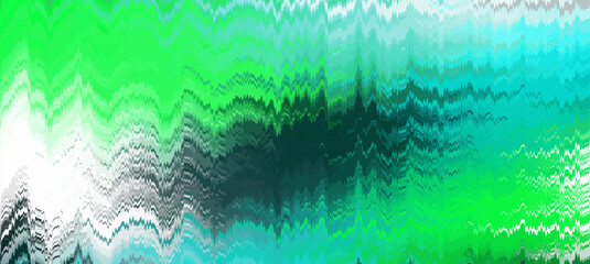 colorful bright green vector texture with ripple shapes. Modern abstract illustration with gradient random forms.