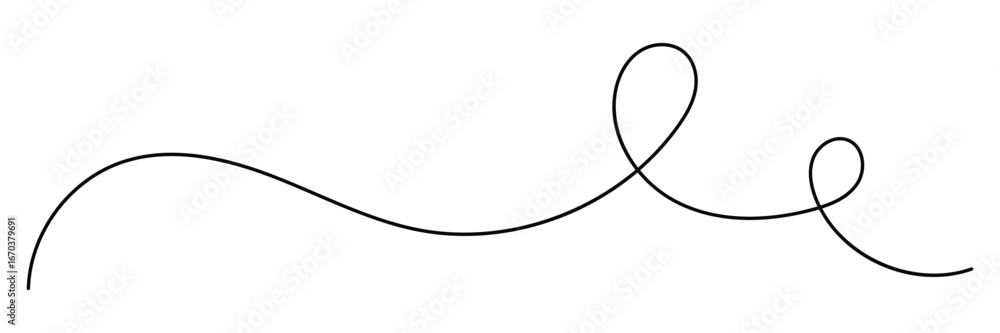 Poster and drawn curve line vector set. abstract swirl and curve line. one continuous squiggle line. curve 